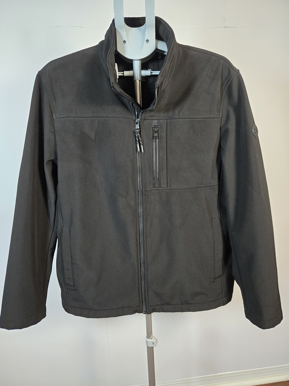 Calvin Klein Men's Dark Gray Lightweight Zip-Front Jacket